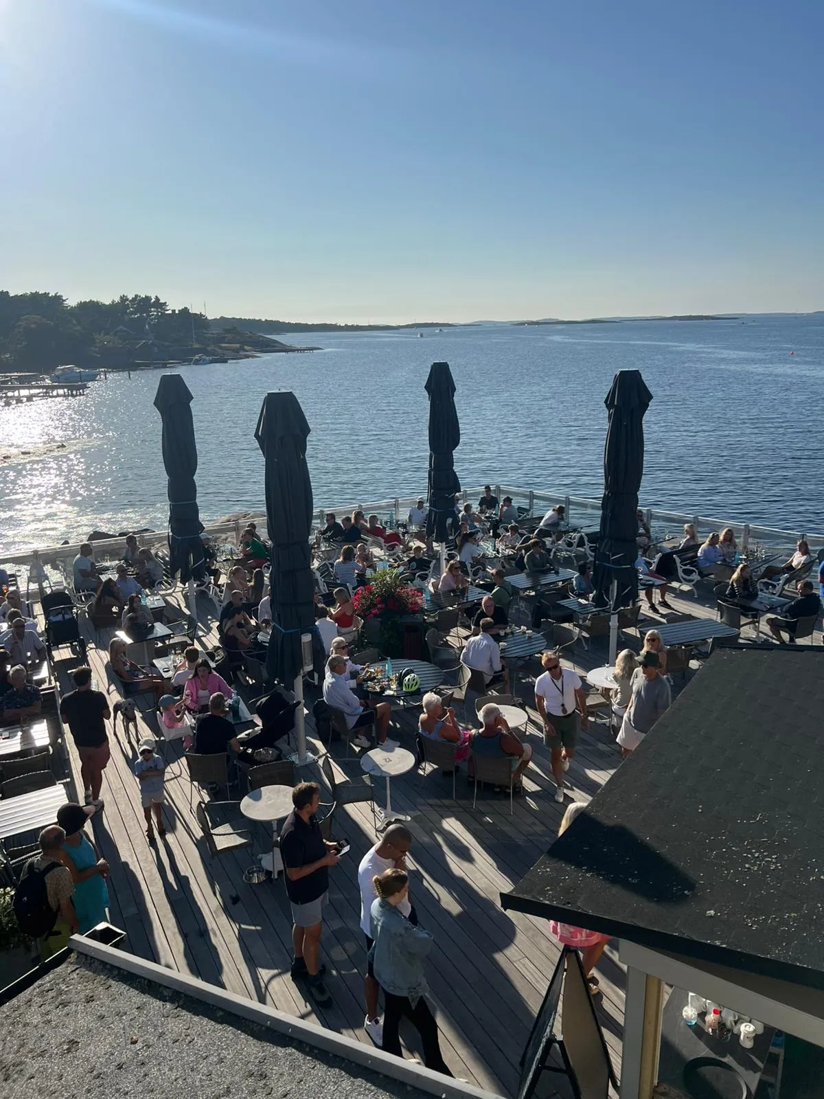 Livemusik på stora altanen